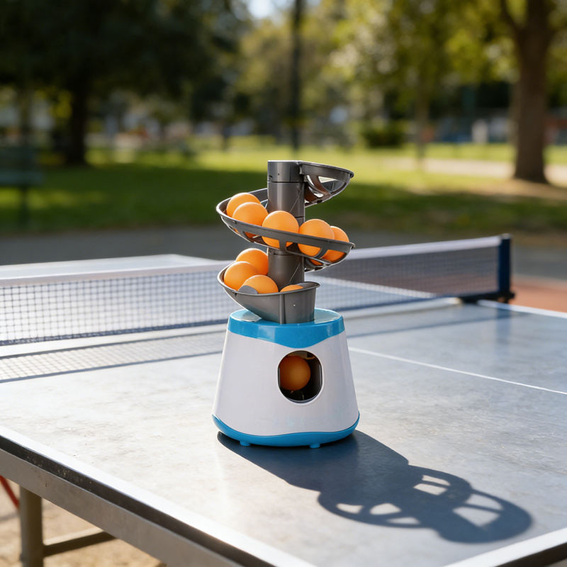 Professional Portable Plastic Table Tennis Serve Training Robot Launcher with High-Speed Automatic Function Easy to Use
