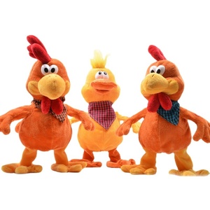 Gallina <span class=keywords><strong>El</strong></span>éctrica Amarilla Divertida y Esponjosa, Rellena de Algodón PP, 17 cm, Juguete de Peluche Musical de Gallina que Pone Huevos - Product Image 2