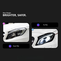 Phares LED modifiés pour Mercedes-Benz GLA 2015-2019, phares LED DRL, clignotants, feux de route, 12V
