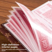 Organisateur de budget à feuilles mobiles avec serrure à code, grande capacité, étanche, pochette de rangement pour billets de banque, cadeau
