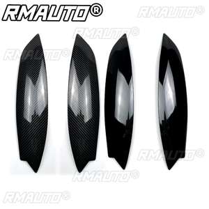 Par de Cubiertas Decorativas Cromadas para Faros Delanteros Estilo CarbonLook para Volkswagen VW GOLF MK5 GTI R 2005 2006 2007 - Product Image 4