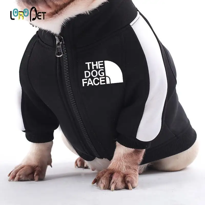 Franse Bulldog Clothesthe Hond Gezicht Adidog Warm Sport Retro Hond Hoodies Huisdier Kleding Puppy Hond Pugs Puppy Kleding Chihuahua