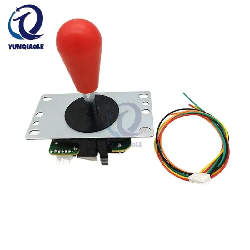 8 Way Arcade Game Vecht 5 Pins Joystick Met Ovale Baltop In Amerikaanse Stijl En Octogonale Restrictor Voor Jamma Mame Raspberry Pi