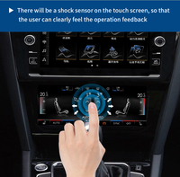 Sistema de Control de Clima con Pantalla Táctil LCD y Control por Voz Audiosources para Volkswagen PQ Golf 6