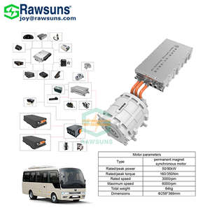 Kit de Conversión para Vehículos Eléctricos con Motor PMSM de CA de 150KW + Controlador e Inversor de Potencia para Camiones, Autobuses, Barcos y Vehículos con Motor de Combustión Interna - Product Image 3