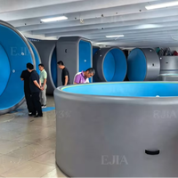 Piscine gonflable DWF Drop Stitch sur mesure, piscine à bain froid rigide et réglable pour le glamping, les resorts, les villas et les jardins – Vente en gros