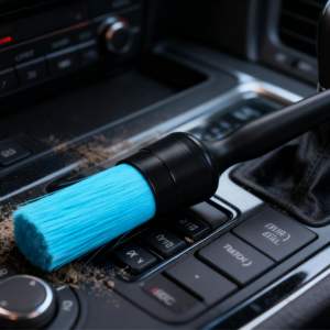 Accesorio Esencial para el Cuidado del Automóvil, Cepillo para Ruedas de Plástico Azul con un Agarre Cómodo, Facilita la Limpieza Diaria - Product Image 4