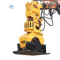 Compacteur de plaques hydraulique pour grandes excavatrices, moteur haute efficacité, compacteur routier vibrant