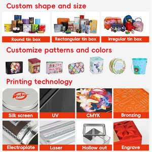 Caja de Hojalata Personalizada con Impresión, Forma Irregular, Ecológica, para Galletas, Dulces y Frutos Secos - Product Image 6