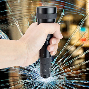 Đèn pin tự vệ đa năng 8 đèn LED bằng hợp kim nhôm chống nước, tích hợp búa an toàn, dùng cho ngoài trời - Product Image 5