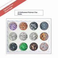Cross-border nagelkunst fruitplakjes bloemen vlinder kerst DIY sieraden slime materialen papieren doos verpakking