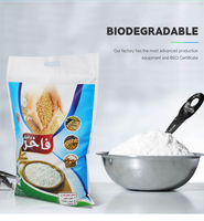 Sac en non-tissé de qualité alimentaire pour l'emballage de farine de blé, de maïs, de riz, de poudre, logo personnalisé, sac réutilisable, fabricant en gros