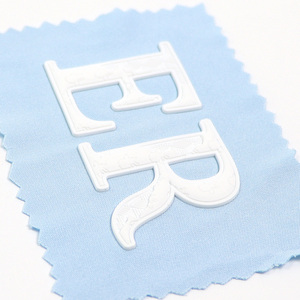 의류 라벨 3D 고무 양각 도매 유행 의류 사용자 정의 로고 디자이너 실리콘 다리미 라벨에 - Product Image 5