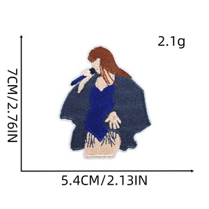 Phim hoạt hình mới Taylor vải sắt trên các bản vá lỗi thời trang nữ ca sĩ thêu vải trên nhân vật hoạt hình - Product Image 6