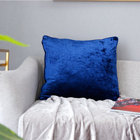 Housse de coussin en velours style nordique minimaliste, housse de coussin de canapé en velours motif fleur de glace, housse de coussin décorative pour salon et chambre