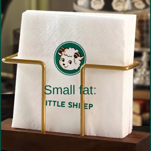 Khăn giấy vuông in logo tùy chỉnh, đèn LED hiện đại, dùng cho nhà hàng, giao hàng, bán buôn, khăn giấy thương mại - Product Image 1