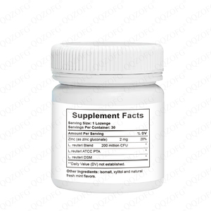 Comprimés Probiotiques + Zinc pour la Santé Buccale, 30 unités, Soutien Haleine Fraîche, Contrôle Mauvaise Haleine, Complément Soin Dentaire - Product Image 2