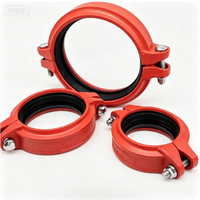 Raccord de tuyauterie à rainures en fonte nodulaire/ductile, diamètre du trou de montage DN80-DN200, classe 150, pression