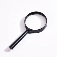 Mini loupe portative de poche PMMA noir et matériau acrylique pour la lecture et l'application de basse vision