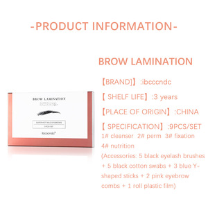 Kit de Lamination des Cils et des Sourcils, Crème Coréenne pour Lifting des Cils et des Sourcils, Kit de Lifting des Cils et des Sourcils et Kit de Teinture Personnalisable avec Noir - Product Image 2