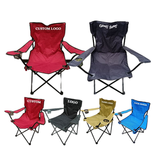 เก้าอี้ตกปลาพับได้โลหะแบบพกพาพร้อมโลโก้สั่งทำปี 2026 ทนทานสำหรับกิจกรรมกลางแจ้ง เก้าอี้พับสำหรับตั้งแคมป์ ขายส่ง สินค้าขายดี - Product Image 2