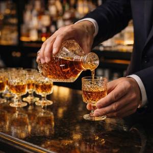 Ensemble de luxe 7 pièces : Carafe et verres à whisky, verrerie haut de gamme sans plomb pour spiritueux, idéal pour les fêtes et les cadeaux - Product Image 5