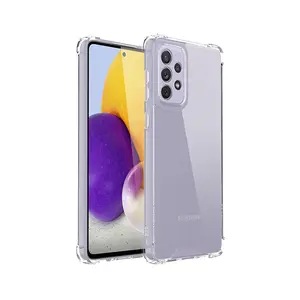 เคสใสสำหรับ Samsung Galaxy A73, เคสกันกระแทกแบบแข็ง PC ใสป้องกันรอยขีดข่วน + กรอบ TPU นิ่ม สำหรับ Samsung A73 <span class=keywords><strong>5G</strong></span> - Product Image 1