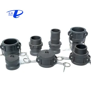 Alta Qualidade acoplamento acessórios para tubos conector rápido Plástico masculino feminino PP camlock acoplamento