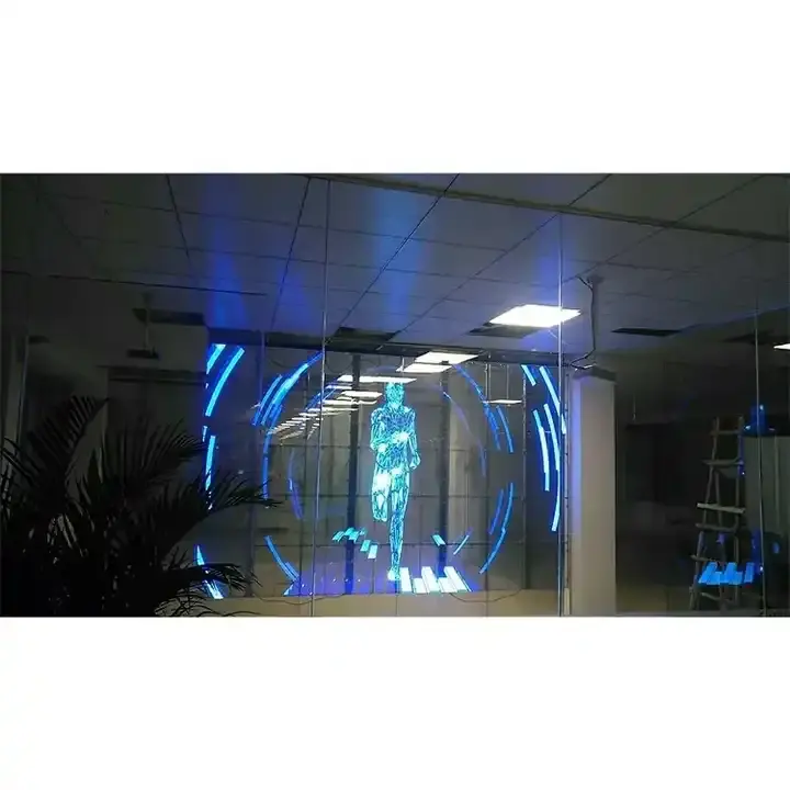 Écran d'hologramme LED 3D Ultra Thin Slim Light P8 Intérieur Mur vidéo LED Full Color Hd Intérieur Centre commercial Décoration de restaurant