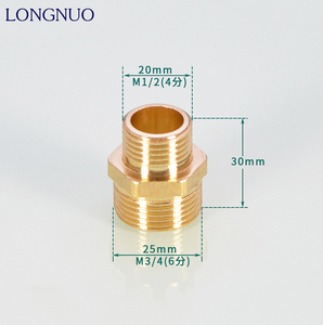 Phụ Kiện Phụ Kiện Đồng Giảm Tốc Khớp Nối/Nam Chủ Đề Kết Nối Núm Vú/Giảm Lắp Đặt Đường Ống Núm Vú - Product Image 3