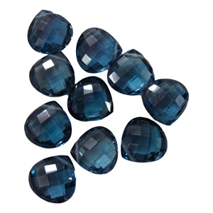 Prix de gros Topaze bleue de Londres en forme de larme Commandes personnalisées pour toutes les formes Tailles Pierre précieuse Topaze bleue naturelle Pierre précieuse pour bijou - Product Image 3