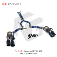ING pour Bentley Continental GT V8 4.0T 2022 + Catback Valvetronic tuyau d'échappement en titane avec silencieux de soupape pièces de Performance automatique
