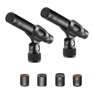 Microphone à condensateur <span class=keywords><strong>Neewer</strong></span> en forme de crayon, lot de <span class=keywords><strong>2</strong></span>, avec capsules interchangeables omnidirectionnelles et supercardioïdes, et bonnets anti-vent en mousse - Product Image 1