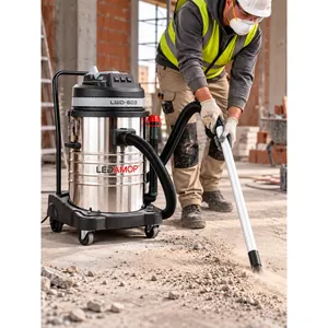 Ledamop LWD-603 Professional Industrial <b>Wet</b> <b>and</b> <b>Dry</b> <b>Vacuum</b> <b>Cleaner</b> 60L Three Motor - Product Image 4