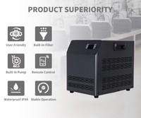 Pompe en acier inoxydable DF Support Custom 0,3 CV, petit refroidisseur d'eau Wifi 110/220V, mini bain de glace professionnel pour usage intérieur et extérieur