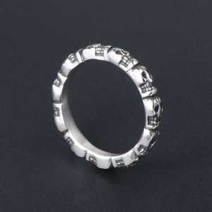 Skull Pattern <b>Titanium</b> Steel <b>Ring</b> Unisex Pinky <b>Ring</b> For <b>Men</b> And Women Gift Jewelry SA737 - Product Image 4