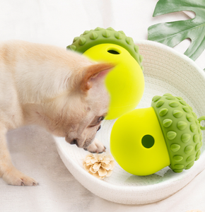 Fruchtförmiger Silikon-Slow-Feeder für Hunde Interaktives Spielzeug zur Zahnreinigung Haustier-Futterspender zur Förderung der Intelligenz - Product Image 2