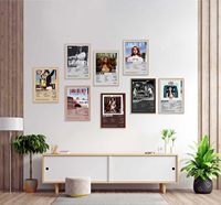Lana Del Rey Posters Album Cover Music Poster for Room Esthétique Canvas Wall Art for Teen and Girls Room Decor (Set of 8 8X12in)