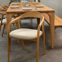 Style minimaliste scandinave accoudoir dossier Shumeite étude lait thé boutique cuisine meubles Restaurant salle à manger chaise en bois