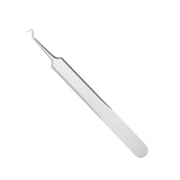 Pince à épiler pointue en acier inoxydable de précision Extracteur de points noirs et de boutons Kit d'outils de traitement de l'acné avec pinces cellulaires pour le visage du nez