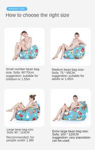 แม็กซ์ฟรี ไม่มีไส้ใน ของขวัญคริสต์มาส เก้าอี้นั่งเล่นแบบทาทามิ ตกแต่งบ้าน เฟอร์นิเจอร์ทันสมัย ปลอกโซฟาบีนแบ็ก - Product Image 6