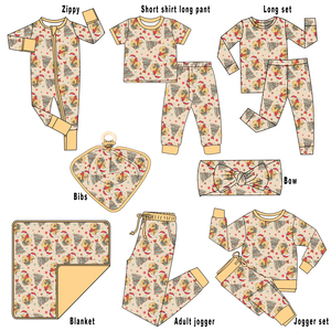 Giáng sinh mùa đông tre bé Romper Bộ dây kéo đóng cửa mùa hè gấu thiết kế cô gái thân thiện-Đặt hàng tối thiểu 5pcs - Product Image 1