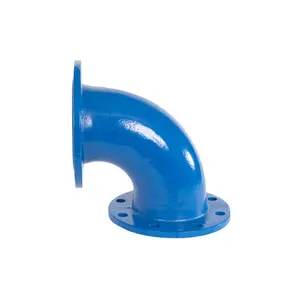 ISO2531/EN545/EN598 Ductile Iron Blue Epoxy Elbow 30/45/90 Degrees Double Flanged Bend