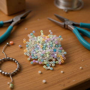 Perline Multicolore Ilan da 4mm, 17g per Creazione di Gioielli - Product Image 2