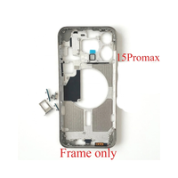 Pièces de rechange pour châssis de cadre intermédiaire et boutons latéraux pour iPhone 14 15 Pro Max 15 Plus