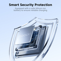 Toocki Safe Bank daya Mini 10000mAh dengan kabel baterai Lithium-Ion tampilan Digital multi-perlindungan untuk pengisian daya ponsel/Tablet