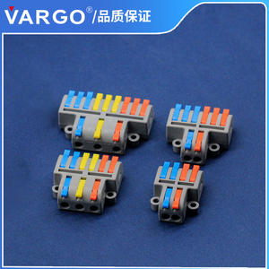 ขั้วต่อสายไฟแบบเสียบเร็ว Pct Terminal Block ขนาด 0.08-4 ตร.มม. วัสดุ ABS พร้อมรูยึด - Product Image 5