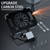 Support de refroidissement pliable à rotation 360° pour ordinateur portable et téléphone portable, idéal pour le gaming, avec fonction de surélévation et dissipation thermique par air.