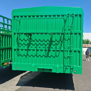 Semirremolque de 3 ejes y 50 toneladas con estacas de acero y paredes laterales de rejilla para transporte de construcción y alimentos en el puerto de Argelia - Product Image 1