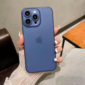 เคสตาข่ายแบบโปร่งสำหรับ iPhone 12 13 14 15 16 17 18 Pro Max เคสกันกระแทก ทนความร้อน ระบายอากาศได้ดี สำหรับ iPhone X - Product Image 3